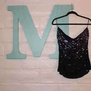 Strapless Sequin Top